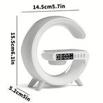 3in1 Alarm Clock Bluetooth Speaker Wireless Charger with RGB Light - Mainz Empire Pte Ltd
