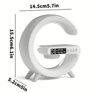 3in1 Alarm Clock Bluetooth Speaker Wireless Charger with RGB Light - Mainz Empire Pte Ltd