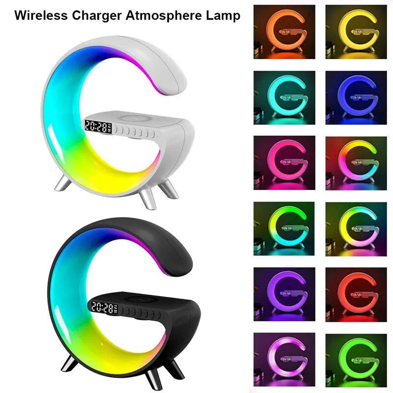 3in1 Alarm Clock Bluetooth Speaker Wireless Charger with RGB Light - Mainz Empire Pte Ltd