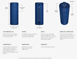 Ultimate Ears MEGABOOM 3 Portable Bluetooth Water Proof Wireless Speaker - Mainz Empire Pte Ltd