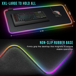 RGB LED Gaming Mouse Pad - Mainz Empire Pte Ltd