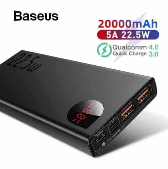 BASEUS Adaman 22.5W/65W 10000mAh/20000mAh Quick Charge Power Bank - Mainz Empire Pte Ltd