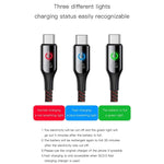 Baseus C-shaped Light Intelligent Auto Off Type C/ Lightning Cable - Mainz Empire Pte Ltd