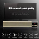 All in one Multifunctional Bluetooth Dual Speakers Soundbar with FM/AUX/USB/SDCARD function - Mainz Empire Pte Ltd