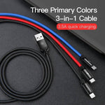 Baseus 3 in 1 Fast Charging Cable (Micro USB,Type C,Lightning) - Mainz Empire Pte Ltd