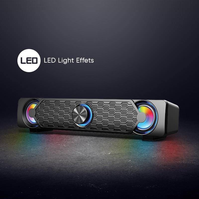 AudioBox AudioBar U250 Powerful Audio Sound Bar With LED Light Effects - Mainz Empire Pte Ltd