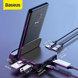 Baseus 7 IN 1 Type C Intelligent Hub Docking Station - Mainz Empire Pte Ltd