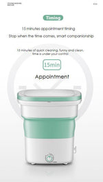 Folding semi-automatic ozone sterilizer mini washing machine - Mainz Empire Pte Ltd