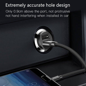 Baseus Mini Dual USB 3.1A Fast Charging Car Charger - Mainz Empire Pte Ltd
