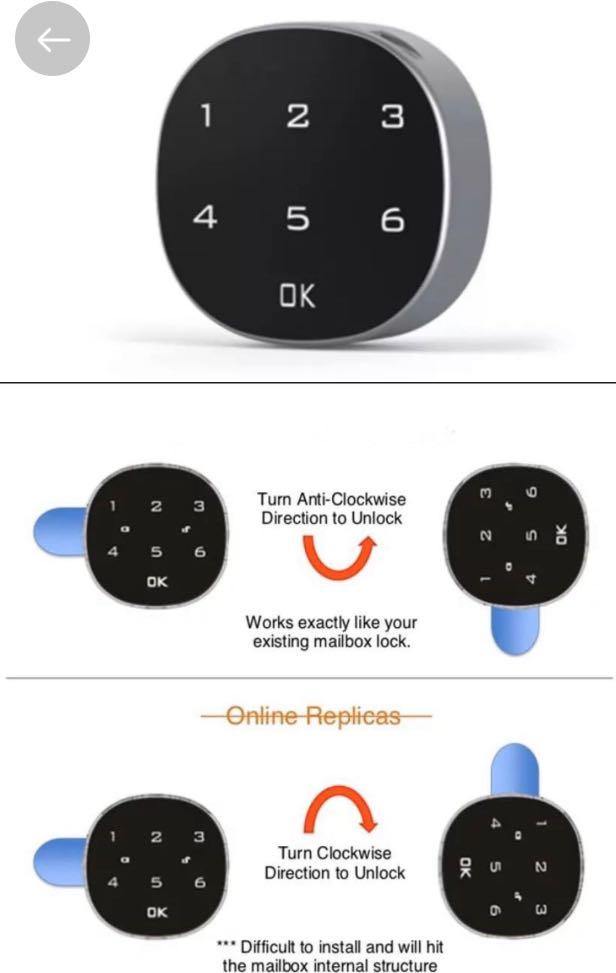 Electronic Touch Screen Password Lock - Mainz Empire Pte Ltd