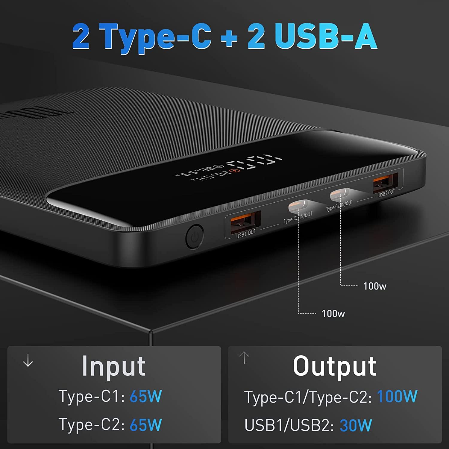 Baseus 100W Blade Series 20000mAh Fast Charging Power Bank - Mainz Empire Pte Ltd