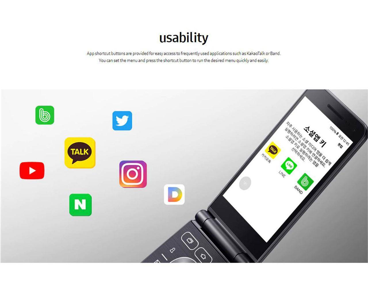 Samsung Galaxy Folder 2 4G LTE (Android Touch Screen Flip Phone) *REFURBISHED* - Mainz Empire Pte Ltd