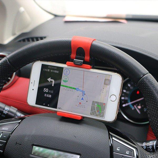 Universal Car Steering Wheel Phone Holder - Mainz Empire Pte Ltd