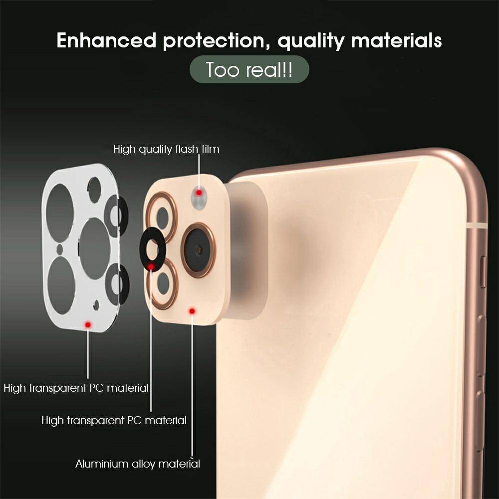 Alloy Camera Lens Protector Converter For iPhone X/XS/ XS MAX To iPhone 11 Pro/11 Pro MAX - Mainz Empire Pte Ltd