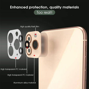 Alloy Camera Lens Protector Converter For iPhone X/XS/ XS MAX To iPhone 11 Pro/11 Pro MAX - Mainz Empire Pte Ltd