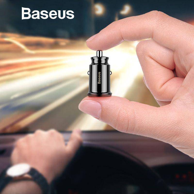 Baseus Mini Dual USB 3.1A Fast Charging Car Charger - Mainz Empire Pte Ltd