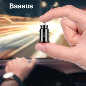 Baseus Mini Dual USB 3.1A Fast Charging Car Charger - Mainz Empire Pte Ltd