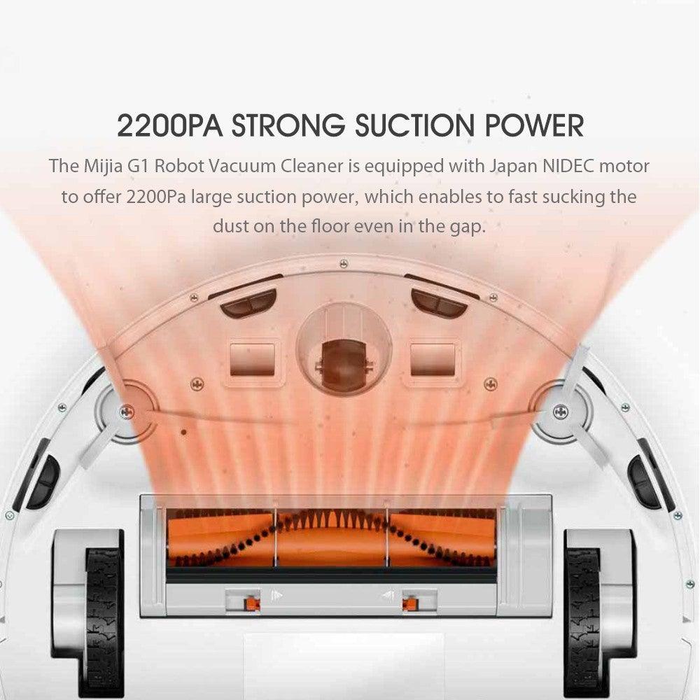 Xiaomi Mijia 3 in 1 APP Controlled 2200PA Smart Robot Vacuum Cleaner with Automatic Recharging Base Station - Mainz Empire Pte Ltd