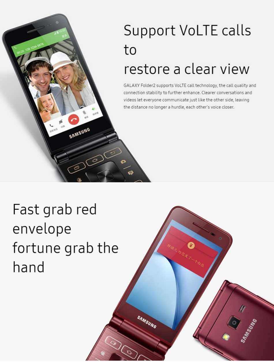 Samsung Galaxy Folder 2 4G LTE (Android Touch Screen Flip Phone) *REFURBISHED* - Mainz Empire Pte Ltd