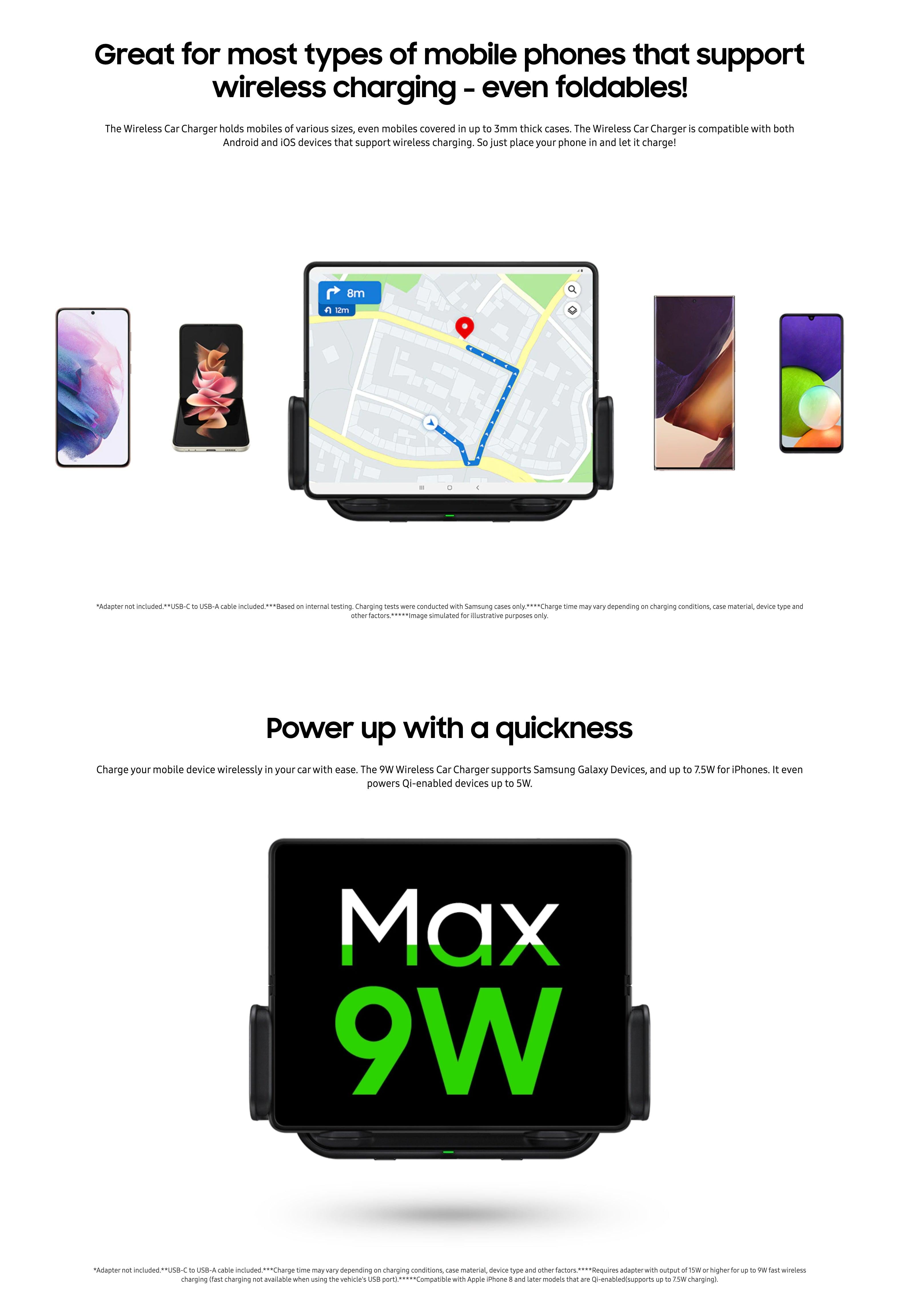 Samsung Car Wireless Charger (Supports Z Fold Models) - Mainz Empire Pte Ltd