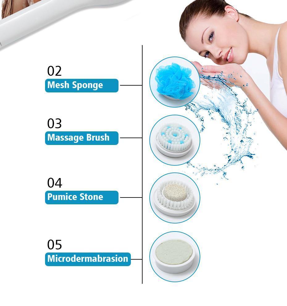 5 in 1 Cleaning Bath Massager Electric Shower Brush - Mainz Empire Pte Ltd