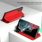 Samsung S22/S22+/S22 Ultra Front View Magnetic Smart Flip Case - Mainz Empire Pte Ltd