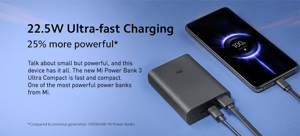 XiaoMi 10000mAh Power Bank 3 Ultra - Mainz Empire Pte Ltd