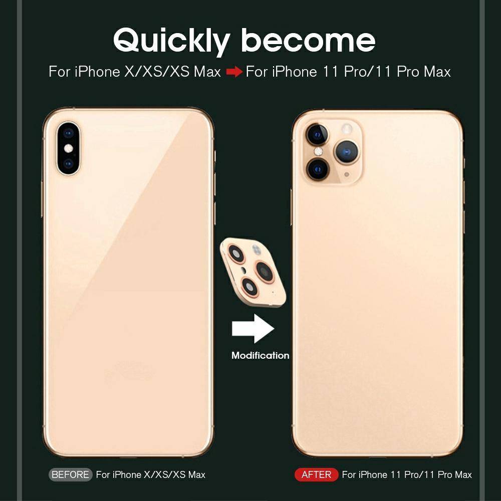 Alloy Camera Lens Protector Converter For iPhone X/XS/ XS MAX To iPhone 11 Pro/11 Pro MAX - Mainz Empire Pte Ltd
