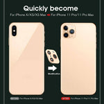 Alloy Camera Lens Protector Converter For iPhone X/XS/ XS MAX To iPhone 11 Pro/11 Pro MAX - Mainz Empire Pte Ltd
