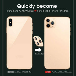Alloy Camera Lens Protector Converter For iPhone X/XS/ XS MAX To iPhone 11 Pro/11 Pro MAX - Mainz Empire Pte Ltd