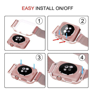 Apple Watch Milanese Strap + Case for all series (38/40/42/44mm) - Mainz Empire Pte Ltd