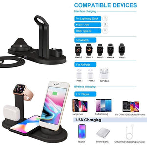 6 in 1 Wireless Charging Dock Station - Mainz Empire Pte Ltd