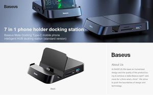 Baseus 7 IN 1 Type C Intelligent Hub Docking Station - Mainz Empire Pte Ltd
