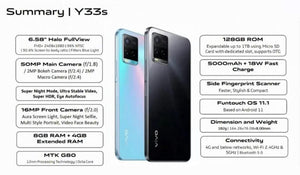 Vivo Y33s (8/128GB) - Mainz Empire Pte Ltd