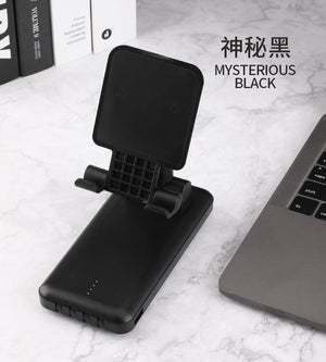 10000mAh Portable 2 in 1 Power Bank with Phone Stand & 4 built in cables - Mainz Empire Pte Ltd