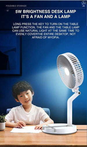 3-Speed USB Foldable Portable Telescopic Fan - Mainz Empire Pte Ltd