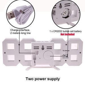 LED USB Minimalist Digital Clock with Alarm Function - Mainz Empire Pte Ltd